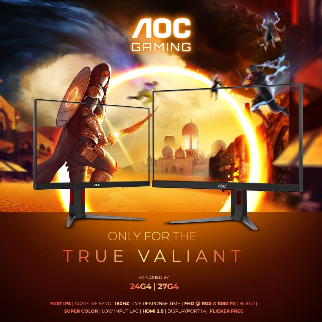 «AOC» تطلق مجموعة شاشات G4 للألعاب في الشرق الأوسط