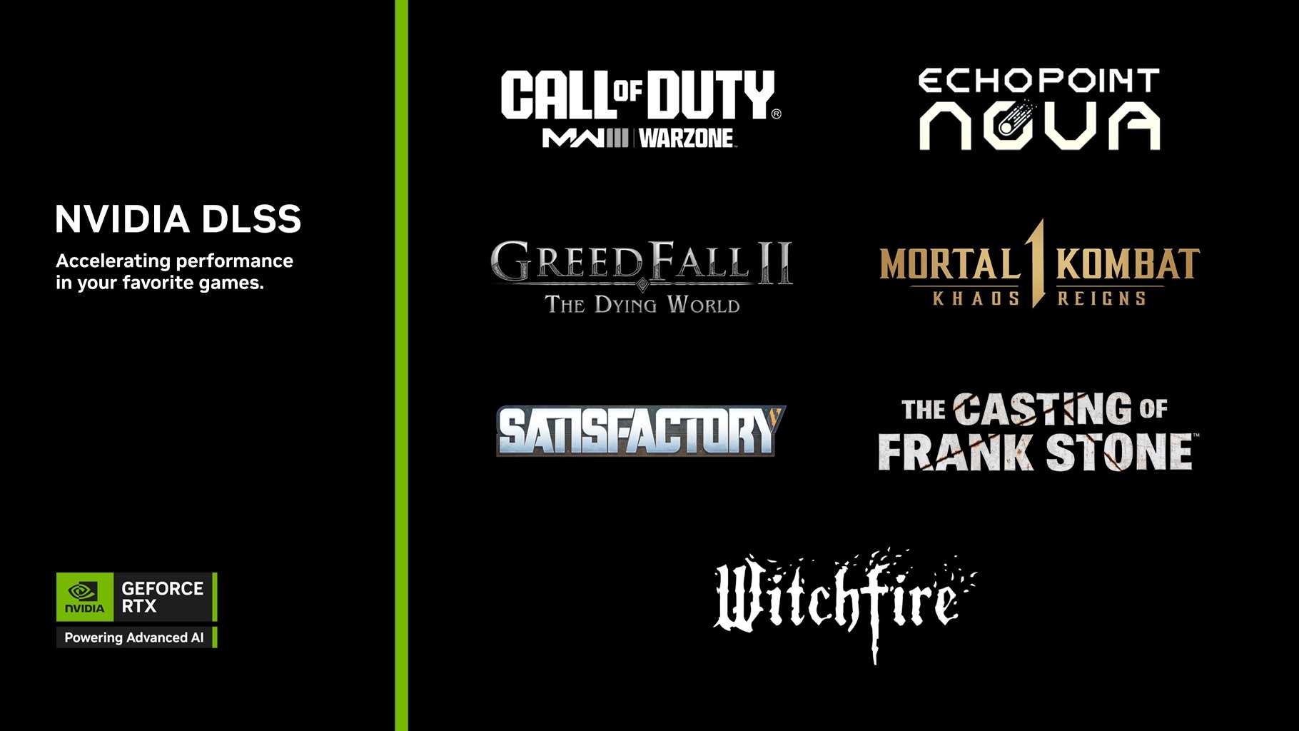 NVIDIA DLSS 3 تظهر من جديد على العاب GreedFall II: The Dying World وThe Casting of Frank Stone والمزيد من الألعاب الأخرى