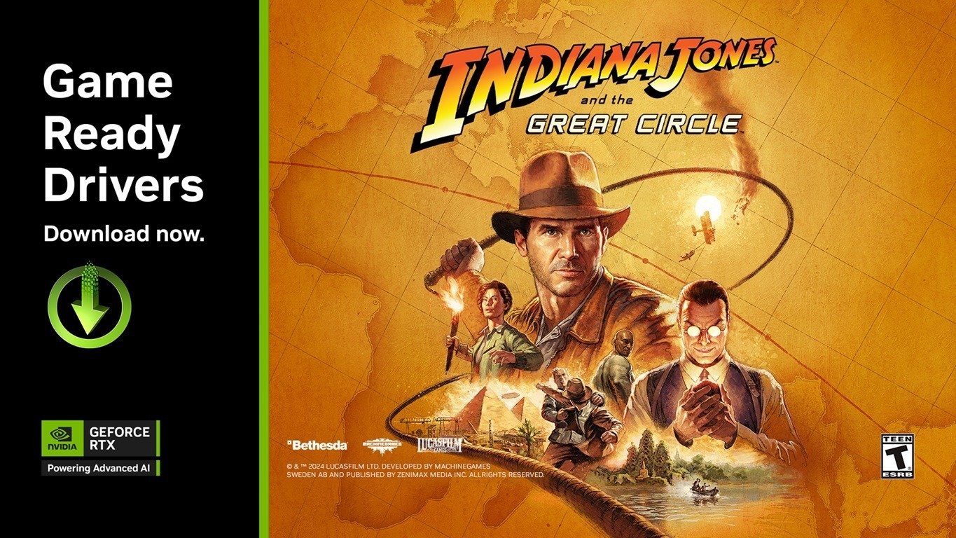 إطلاق لعبة Indiana Jones and the Great Circle مع دعم NVIDIA DLSS 3